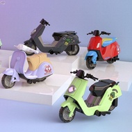 MXBEAUTY Motorcycle Model, Cartoon Electric Scooter Mini Motorcycle, Home Decor Motobike Vehicle Toy