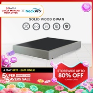 NeckPro Solid Wood Divan (Custom-Made Product) / Bed Frame /  Katil Queen/ Single/ Super Single/ Kin
