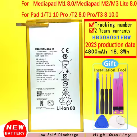 New HB3080G1EBW HB3080G1EBC Battery For Huawei Mediapad M1 8.0/Mediapad M2/M3 Lite 8.0/Honor Pad 1/T