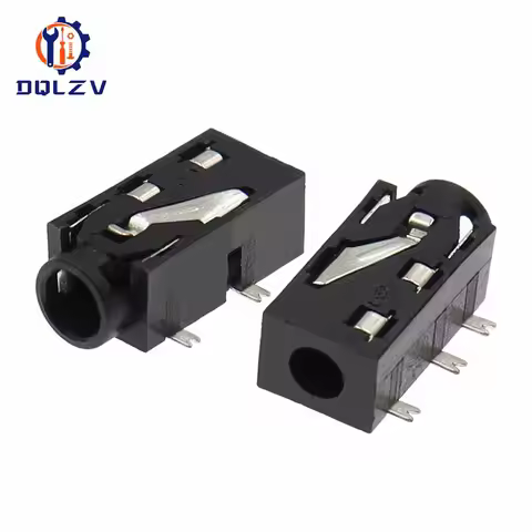 3.5MM Headphone Socket PJ-327F 5Pin Patch Socket Audio Socket Headphone Jack