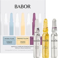 BABOR Travel Size 3 Piece Ampoule Concentrate Set, Hydra Plus Ampoule, Multi Vitamin Ampoule, Lift E