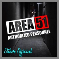 Area 51 sticker, cutting sticker