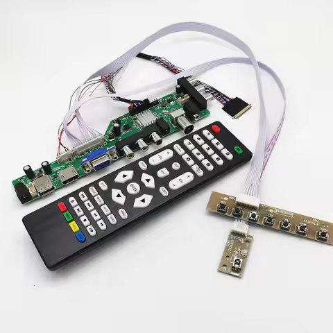 DVB-T2/DVB-T/DVB-C LCD digital TV Driver Controller Board Kit for 15.6" 40pins LCD B156XW02/LP156WH2
