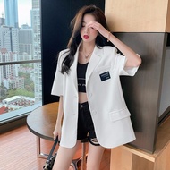 High-Quality Beautiful Ladies Blazer, New Style Korean Temperament Casual Short-Sleeved Suit Top Women
