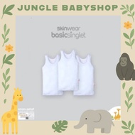 VELVET 3 PCS Singlet In NB / XS / S / M / L / LB / 2 / 3 / 4 / 5 / 6 / 7 - 3PCS baby singlet for kin