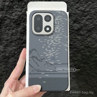 Sarung telefon untuk OnePlus Ace5 Ultra/Nord5/Ace6 Ultra/15/15R dengan tekstur Kevlar, sarung keras 
