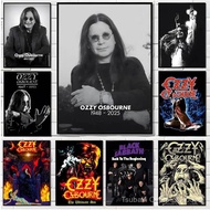 Ozzy Osbourne Band Lead Singer Poster Print, Modern Wall Art, Living Room, Bedroom, Dining Room, Bar