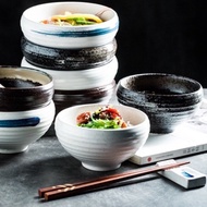 Small round bowl for eating rice, eating bird's nest, and eating tea in Japanese style ceramic