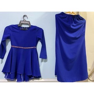 baju kurung biru/ baju kurung tema biru/baju kurung murah/ baju kurung budak cantik