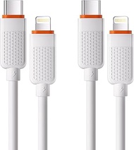 iPhone Charging Cable, Compatible with iPhone 16 15 14 13 (C to Lightning, White)