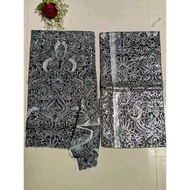 HAFIZAH Sepasang Kain Jarik Prada Pengantin Sunda Cowok Pendek Sapit Urang Cewek Panjang Ukuran 210x