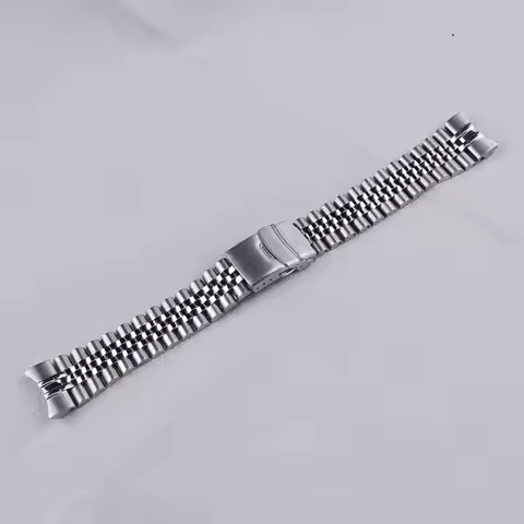 CARLYWET 22mm Metal Strap For Seiko Sea Urchin SNZF15 SNZF17 Solid Curved End Stainless Steel Watch 