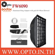 Godox FW6090 Bowen's Mount Aluminum Ring Adaptor with grid Retangular 6090cm