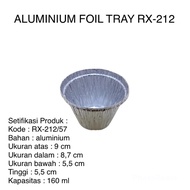 ALUMINUM FOIL CUP CONTAINER RX-212/57 - ALUMINUM FOIL CUP CONTAINER RX 212-57 160ml