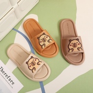 Cartoon Cartoon Slippers Women, Comfortable Breathable Flat Anti-slip Slippers, Wear-resistant Casua