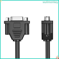 WU VGA Female to Female Extension Cable 30cm for Projectors TV Monitors PC  Clear VGA Cable 30cm 11 