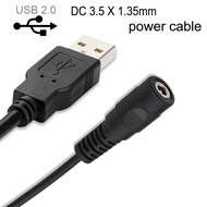 DC Power 3.5mm X 1.35mm Female To USB 2.0 Type A Male Connector Cable Adapter -rm