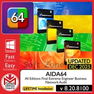 AIDA64 8.20.8100 - All Editions Final Extreme Engineer Business Network Audit | Windows - SOFTWARE
