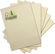 Glüxx Agent Eco Single Cards without Fold, Made of Grass Paper, DIN A6, 10.5 x 14.8 cm, Recycled Pap