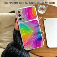 1pc Fashion Rainbow Water Ripple Colorful Ray Pattern Spray Painted TPU Full Coverage Phone Case Com