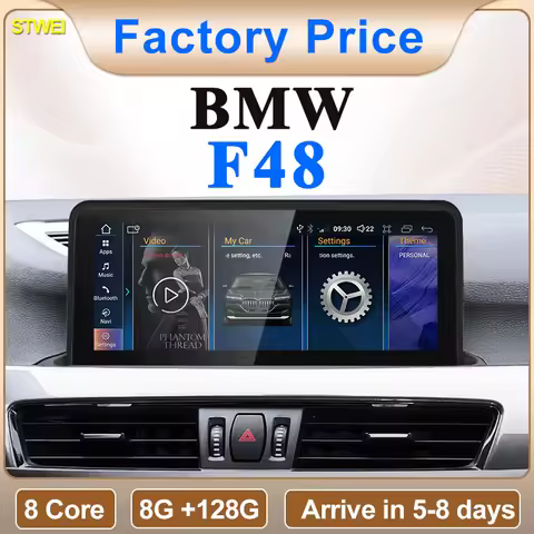 STWEI 2024 New ID6 ID7 ID8 UI Android System Wireless Carplay AUTO For BMW X1 F48 2016 2017 2018 NBT