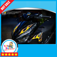 TEM RỜI mẫu lửa vàng cho Vario đen