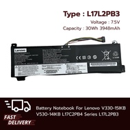 (ส่งฟรี รับประกัน 1ปี) Lenovo แบตเตอรี่ โน๊ตบุ๊ค Lenovo V330-15IKB Lenovo V330-15IKB V530-14IKB Seri