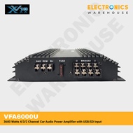 ⚑ ✈ ♞,♘,♙XxxV18 VFA6000U 3600 Watts 4/3/2 Channel Car Audio Power Amplifier with USB/SD Input