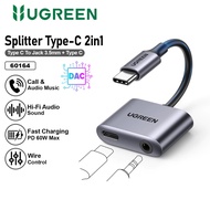 UGREEN Converter Splitter DAC USB Type C to 3.5mm Audio Jack + Type C 60164