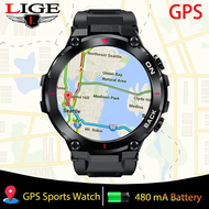 สมาร์ทวอทช์ GPS 2024, นาฬิกาอัจฉริยะสำหรับออกกำลังกายสายรัดข้อมือแจ้งเตือนการโทรตรวจวัดอัตราการเต้นของหัวใจสำหรับ Xiaomi ผู้ชายแอนดรอยด์ IOs