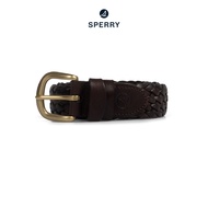 SPERRY WOVEN LEATHER BELT เข็มขัดหนัง ผู้ชาย สีน้ำตาล ( STF24AC01B01001 )