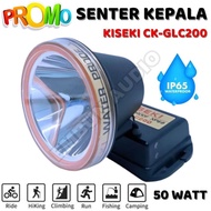 KISEKI CK-GLC200 Senter Kepala 50 Watt Tahan Air Cahaya Putih Super Terang Baterai Lithium 4.800mAh 