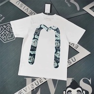 Evisu/Fushen 2026 Early Spring New Style Short-Sleeved T-Shirt Men Style Women Couple Style Solid Co