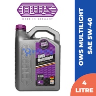 OWS Uber Power Multilight Sae 5W-40 Fully Synthetic Engine Oil 4L For Toyota/ Perodua/ Proton/ Honda