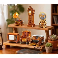 DIY Mini Classic Furniture Puzzle Set – Vintage Furniture Model Desk Decoration, Mini Decor Collecti