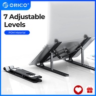 ORICO 11-17 inches Portable Laptop Stand Riser Foldable Adjustable Notebook Holder Vertical Computer Stand desk 7 Angles for MacBook Tablets(PFB)