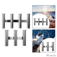 [Miskulu] Boat Fishing Rod Holder Pole Stand Stainless Steel Fishing Tackle Tool Holder Fishing Rod Rack