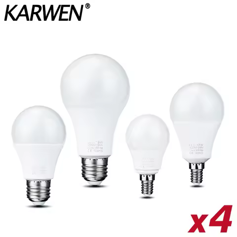 4pcs/lot LED Lamp E27 E14 Lampara LED Bulb 3W 6W 9W 12W 15W 18W 20W Lampada Led Light Bulbs 220V Bom