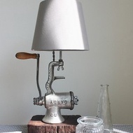 古董攪碎機氣氛桌燈 手工燈具 老物改造燈具