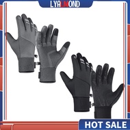 ALMOND Men Women Winter Cycling Gloves Touch Screen Anti-Slip Winter Windproof Warm Bike Gloves For MTB Gravel Road Bike