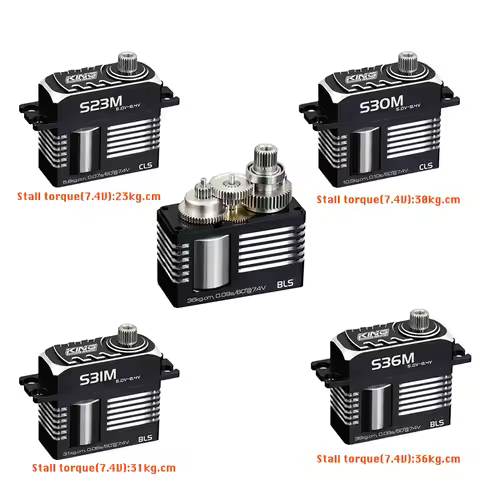 KINGMAX S23M 23kg S30M 30kg S31M 31kg S36M 36kg Digital Steel Gear Mini Servo for RC airplane F3A gl