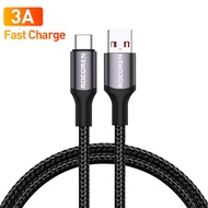 Rocoren USB Type C Cable 100W Fast Charging Charger Cable For Xiaomi Poco F4 F3 Realme Oppo Vivo Sam