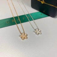 ((Top Version) Flashing Diamond Flower Necklace Female Girlfriends Sisters Same Gift