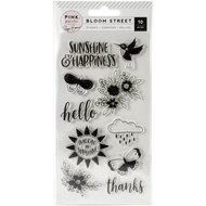Pink Paislee Paige Evans Bloom Street Acrylic Stamps
