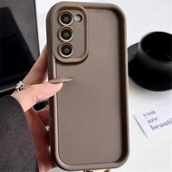 For Samsung Galaxy S25 S23 Ultra Plus S23 S21 FE A03 A03S A04e A04 A05 4G 5G Matte Silicone Case Cam