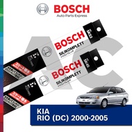 BOSCH SILICONE WIPER SET FOR KIA RIO (DC) 2000-2005 (21"/18")