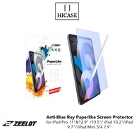 Zeelot Anti-Blue Ray Paperlike Screen Protector for iPad Pro 11"&amp;12.9" /10.5"/ iPad 10.2"/iPad 9.7"//iPad Mini 5/4 7.9"