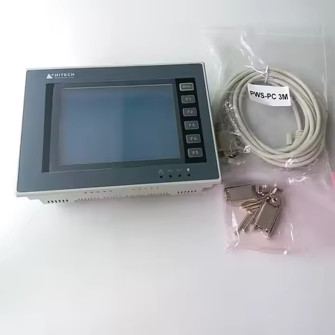 5.7' HITECH Beijer PWS6600S-S 5.7 Inch HMI Touch Screen Panel Free Program Cable Replace PWS6600 Ori
