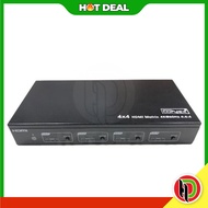 Hotdeal AdvanceConnex AC-HDMX 4x4 HDMI Maxtrix Switch - Support v1.4/ 4K resolution HDMI Adapter Aks