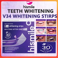 CocoCart SG Hismile V34 Whitening Strips, Teeth Whitening Strips, Purple Tooth Whitening, Tooth Stai